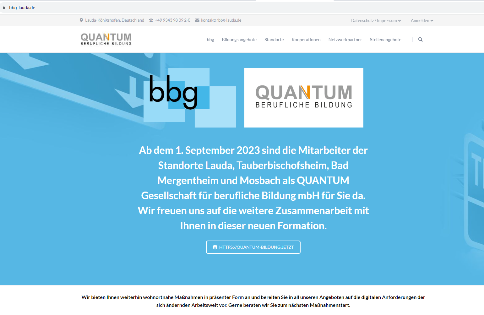 HOMEPAGE QUANTUM-BBG